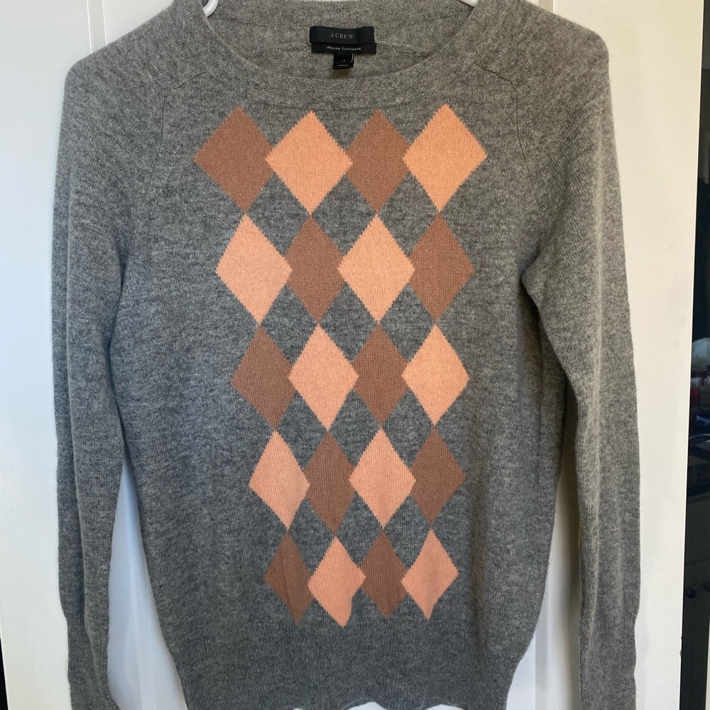 J. Crew Gray Cashmere Sweater